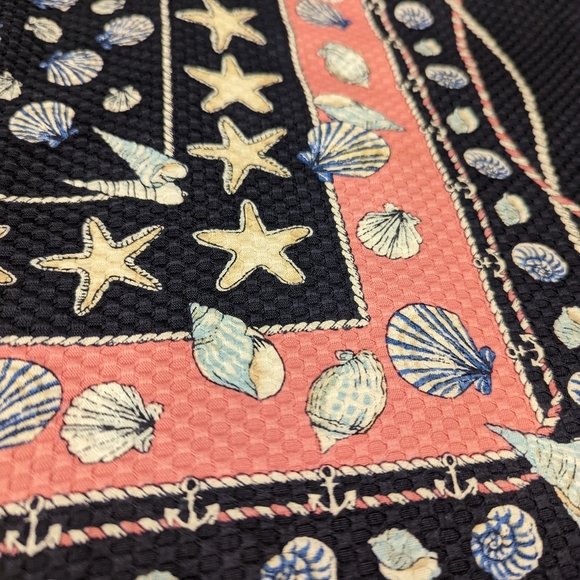 Navy and Pink Nautical Women's Skirt - Picture 3 of 7